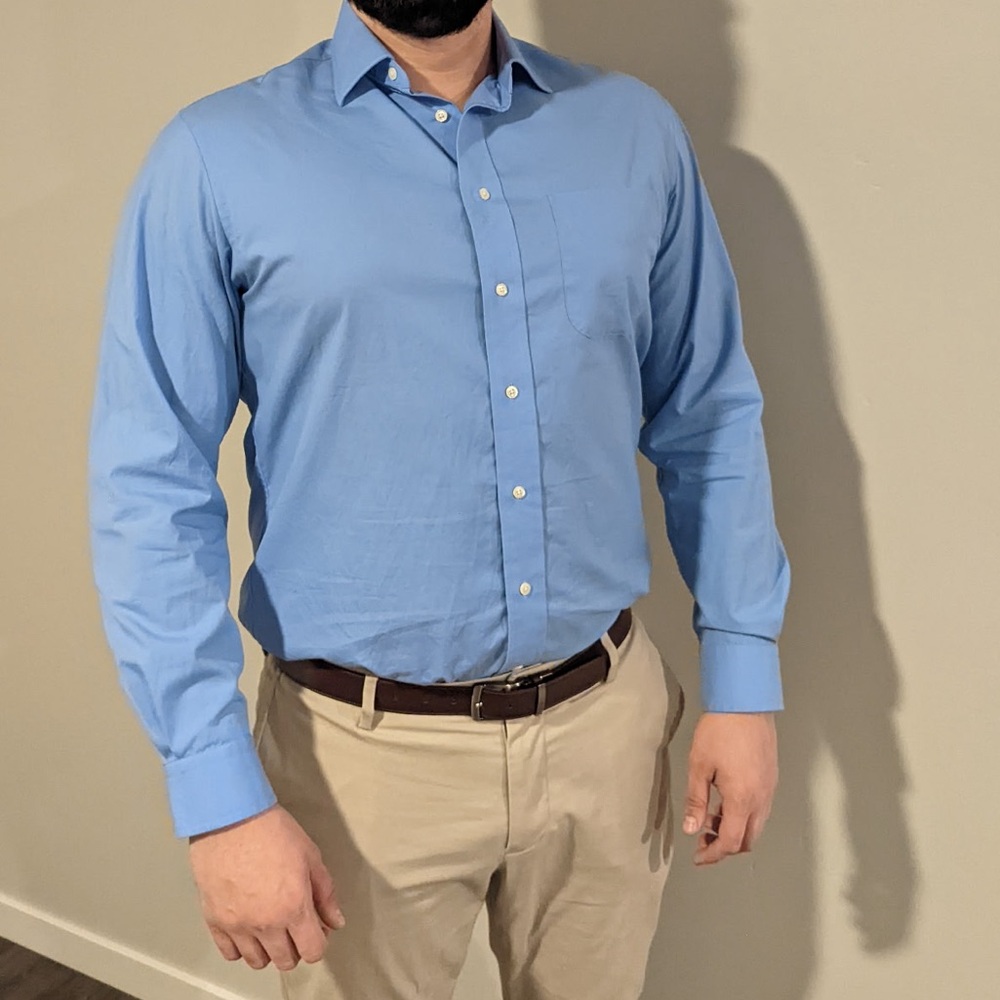 Jos. A. Bank Blue Dress Shirt Classic Style